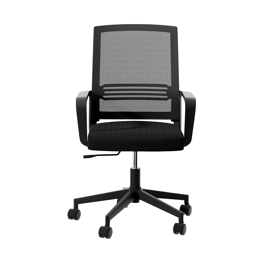 Mesh Office Chair Computer Gaming Desk Chairs Mid Back - Black