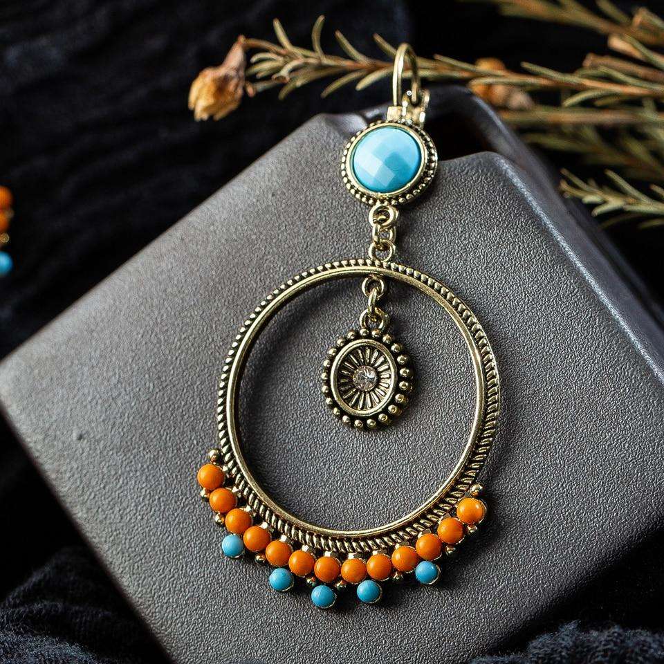 Bohemian Round Beads Drop Earrings Australia Dealbest