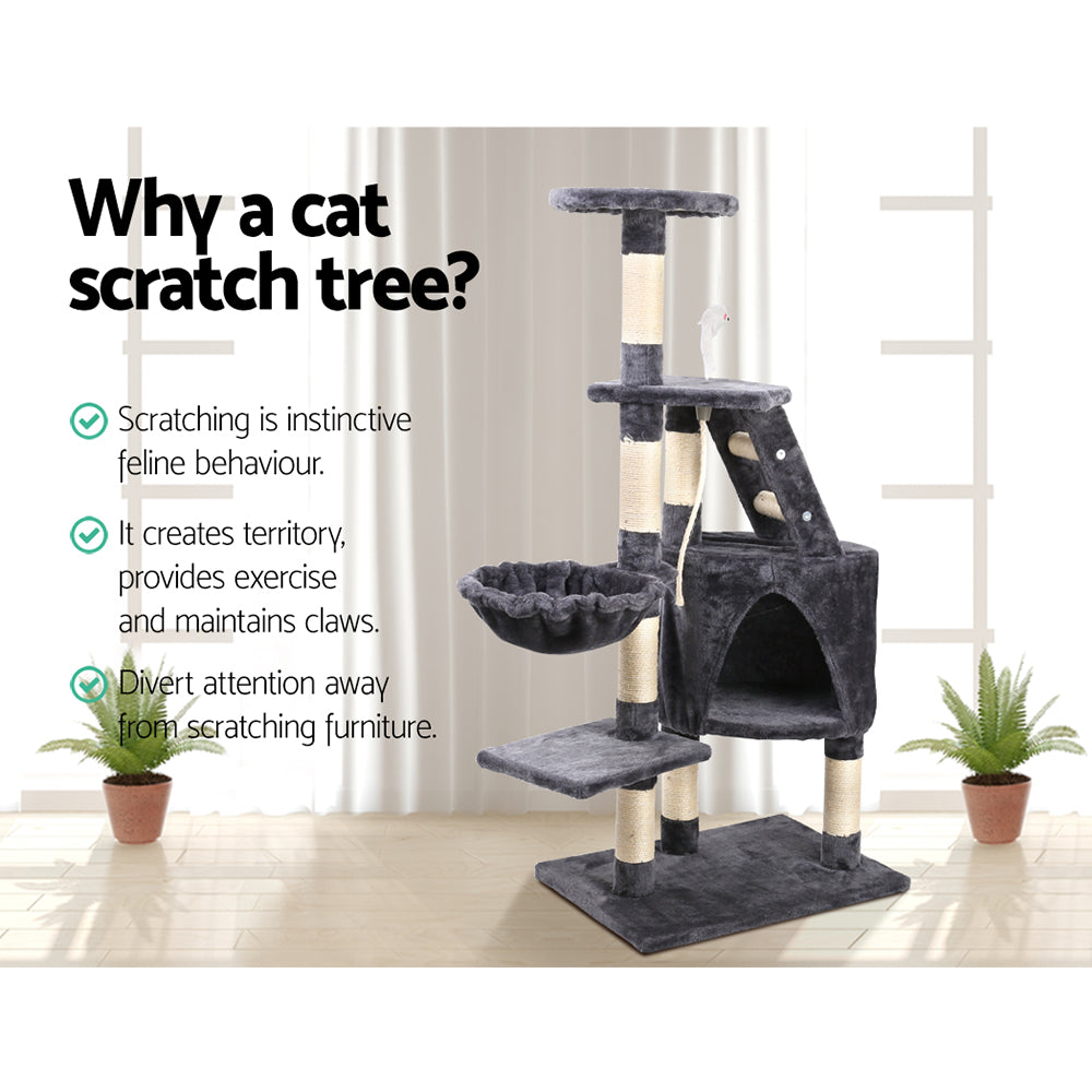 i.Pet Cat Tree Tower Scratching Post 120cm Multi Level Australia Dealbest