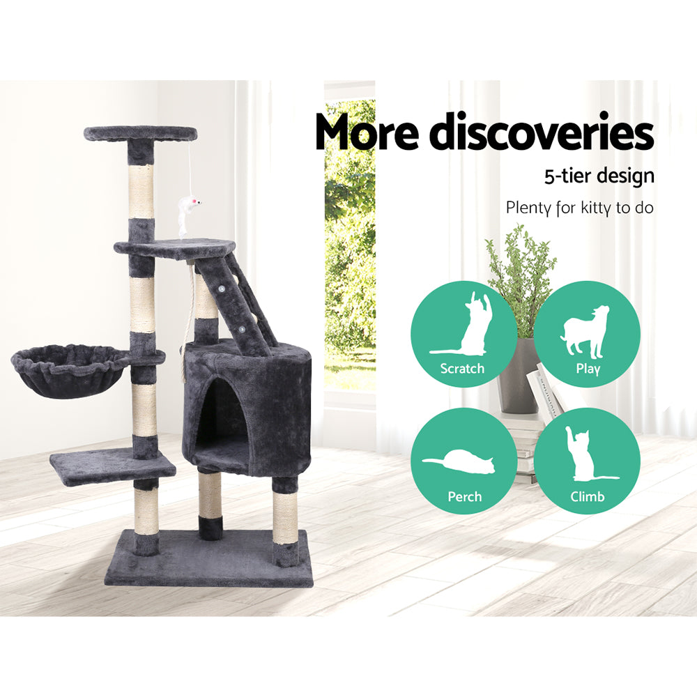 i.Pet Cat Tree Tower Scratching Post 120cm Multi Level Australia Dealbest