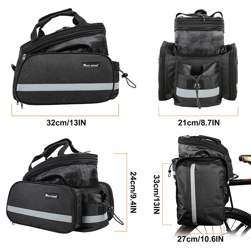 Large Capacity Rainproof Bicycle Rear Rack Bag Australia Dealbest