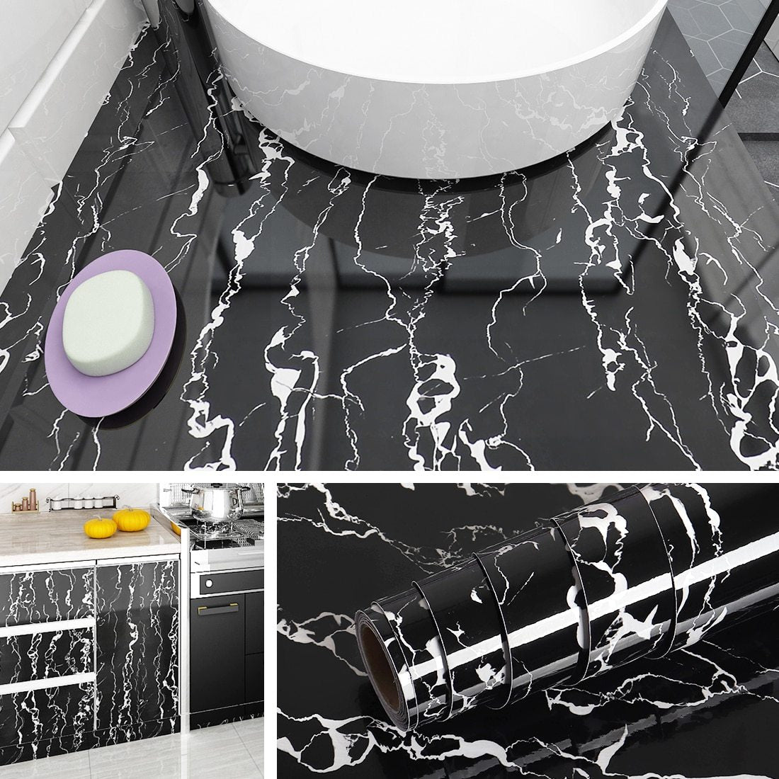 Waterproof Removable Marble Self Adhesive Wallpaper Australia Dealbest