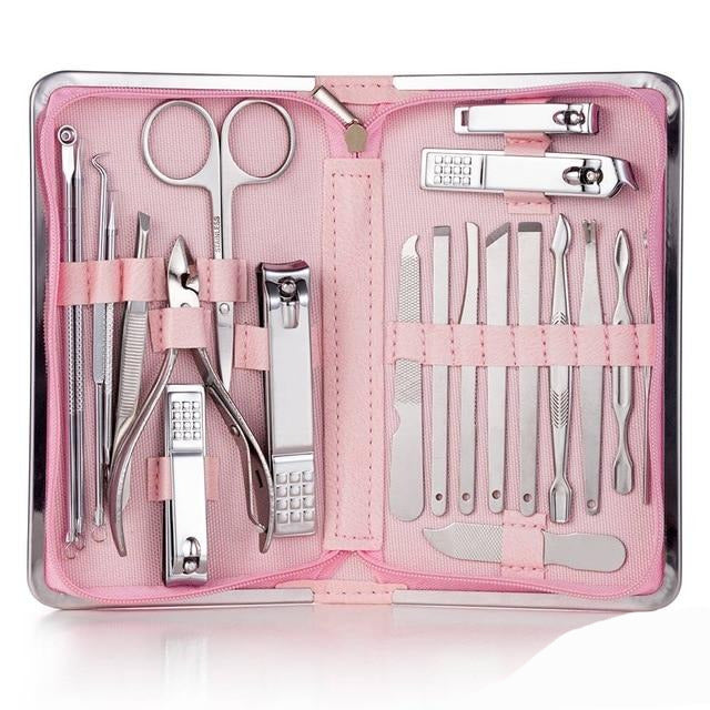 Stainless Steel Professional Manicure Nail Clippers 11-26 Piece Set Australia Dealbest