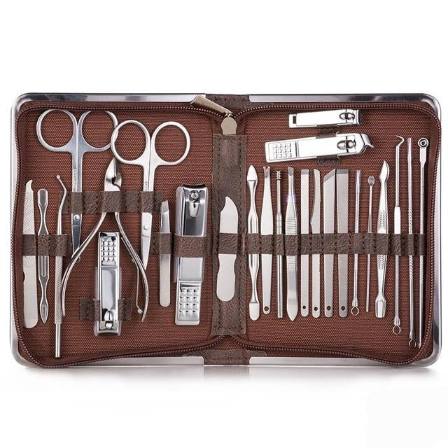 Stainless Steel Professional Manicure Nail Clippers 11-26 Piece Set Australia Dealbest