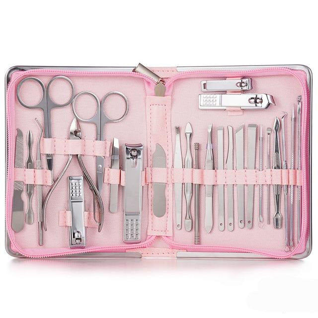 Stainless Steel Professional Manicure Nail Clippers 11-26 Piece Set Australia Dealbest