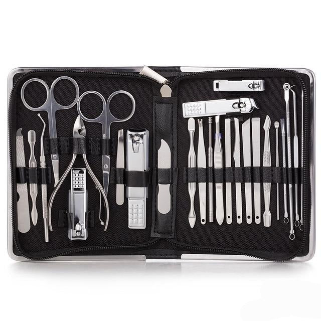 Stainless Steel Professional Manicure Nail Clippers 11-26 Piece Set Australia Dealbest