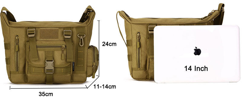 14 Inch Tactical Sling Cross Body Messenger Bag Australia Dealbest