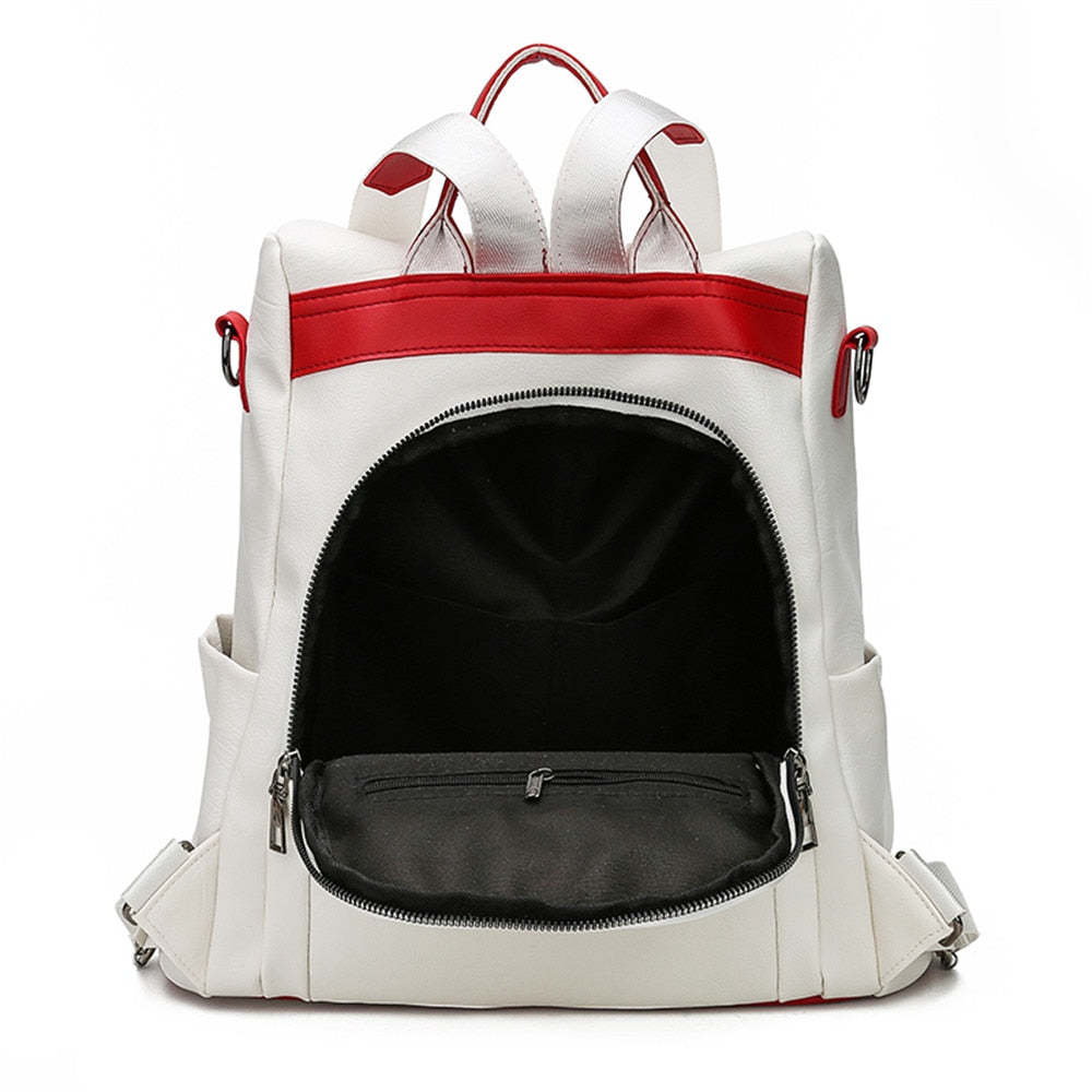 Anti-Theft Casual Leather Backpack Australia Dealbest