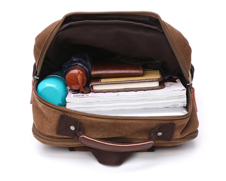 Vintage Canvas Zipper Student Backpack Australia Dealbest