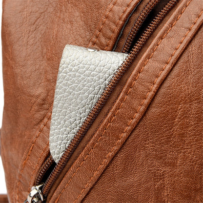 Multi-Wear PU Leather Stud Tote Shoulder Bag