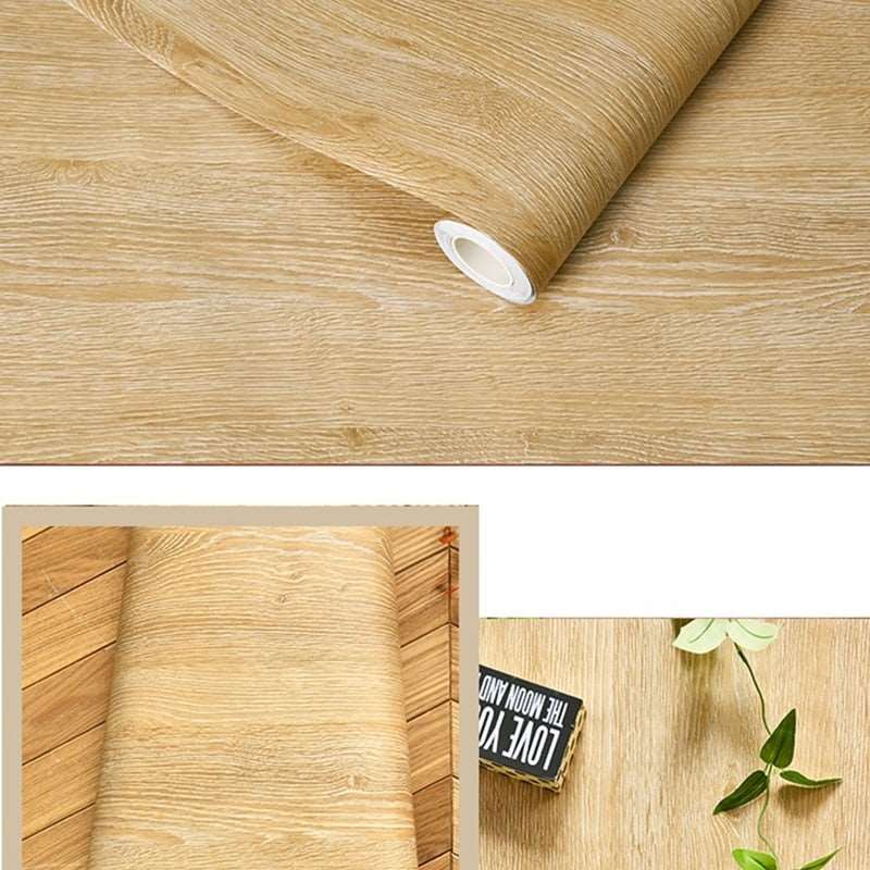 80CM Wide Wood Grain Vinyl Kitchen Countertop Contact Paper