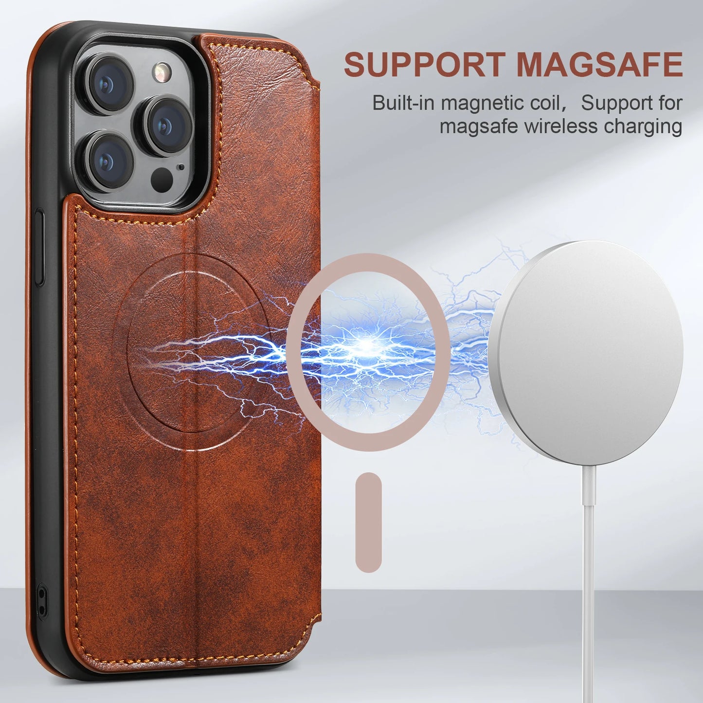 iphone Wallet Case Premium Leather Magsafe Various Models