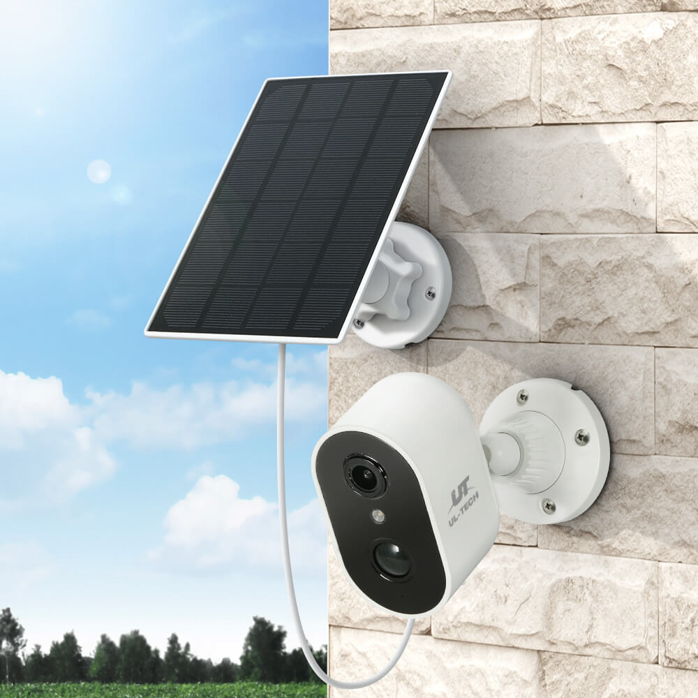 Wireless Security IP Camera Rechargeable With Solar Panel