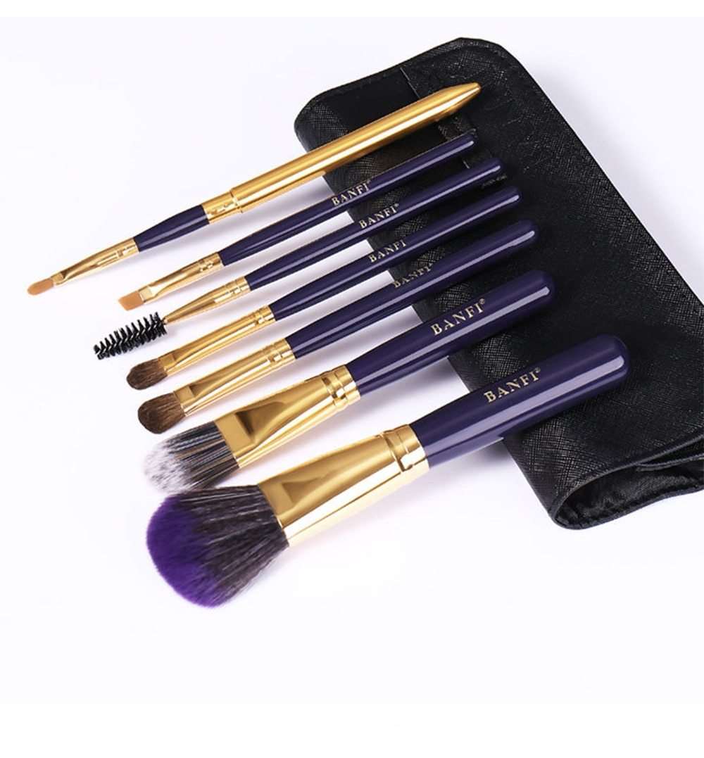 7 Pieces Travel Makeup Brush Set Australia Dealbest