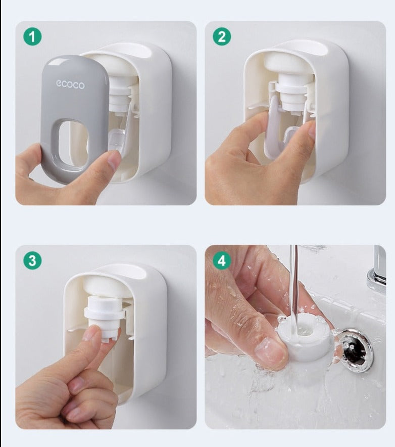 Automatic Toothpaste Dispenser Toothpaste Squeezer Wall Mount