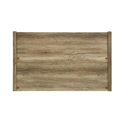 Queen Size Bed Frame Natural Wood - Oak Colour