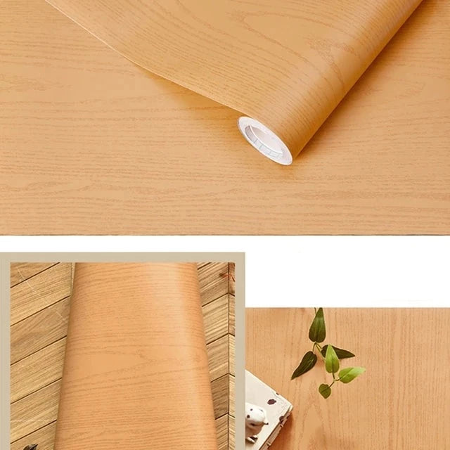 Waterproof Wood Look Self Adhesive Contact Paper Wallpaper