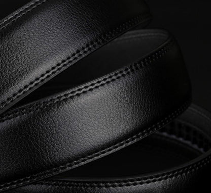 Men's Genuine Leather Adjustable Business Belt Australia Dealbest