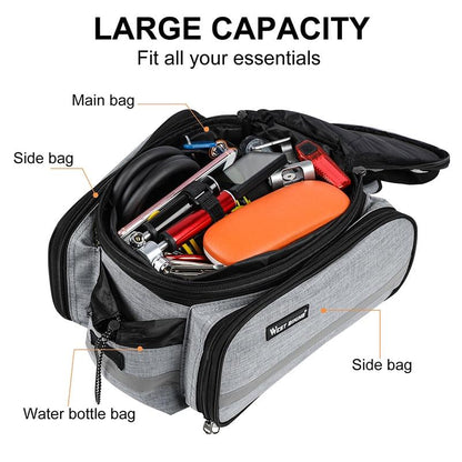 Large Capacity Rainproof Bicycle Rear Rack Bag Australia Dealbest