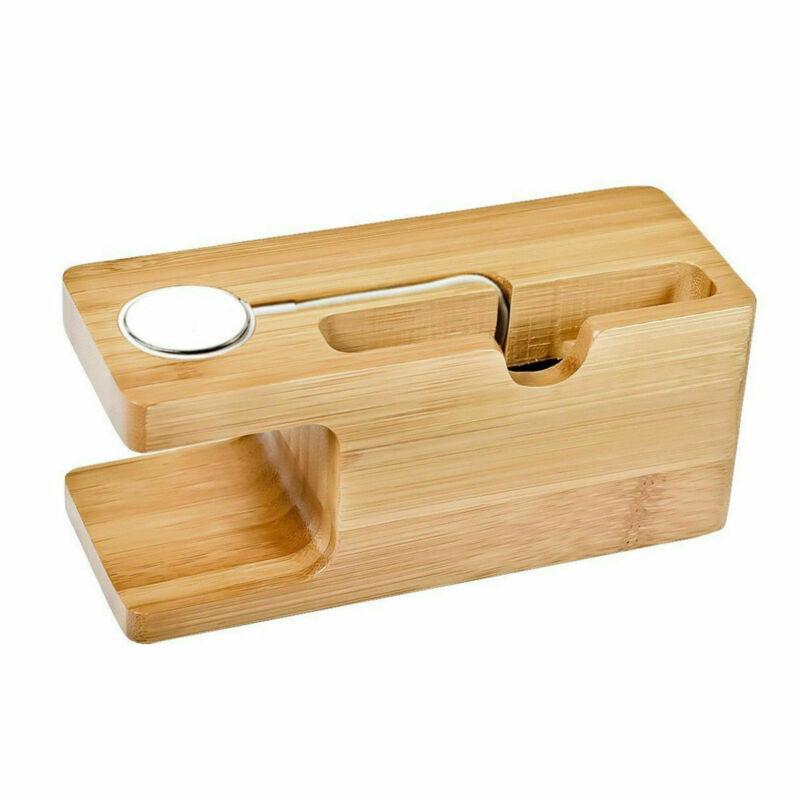 Apple Watch & Phone Bamboo Charging Dock Australia Dealbest