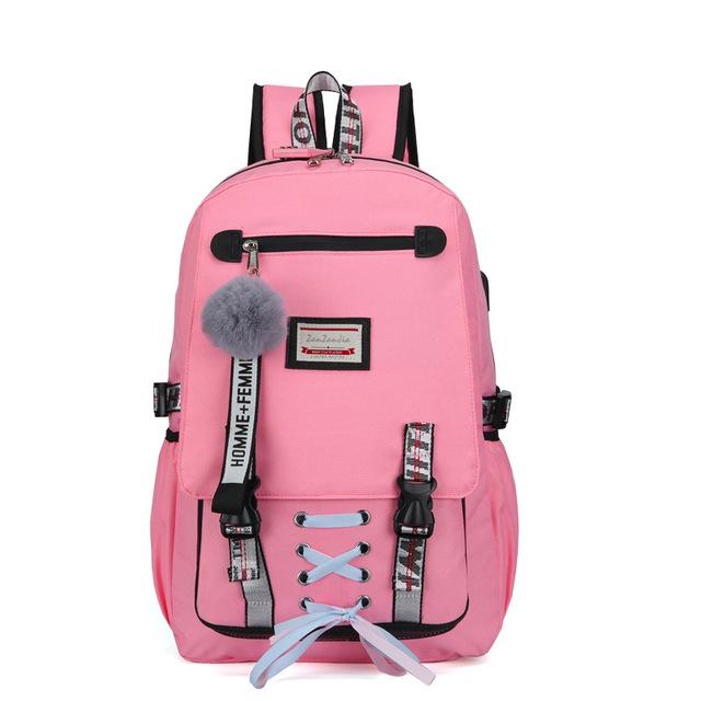 Student Backpack With USB Charging Port Anti-Theft Australia Dealbest