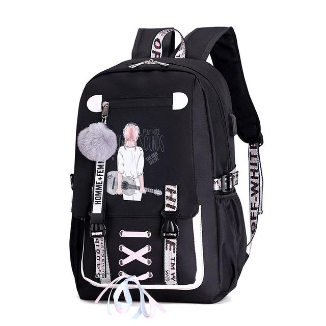 Student Backpack With USB Charging Port Anti-Theft Australia Dealbest