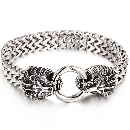 Men's Lion Head Stainless Steel Bracelet Australia Dealbest
