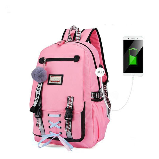 Student Backpack With USB Charging Port Anti-Theft Australia Dealbest