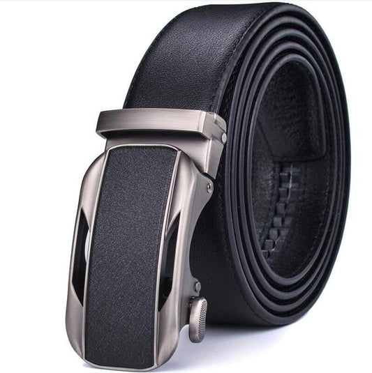 Men's Luxury Leather Dress Belt Black Australia Dealbest