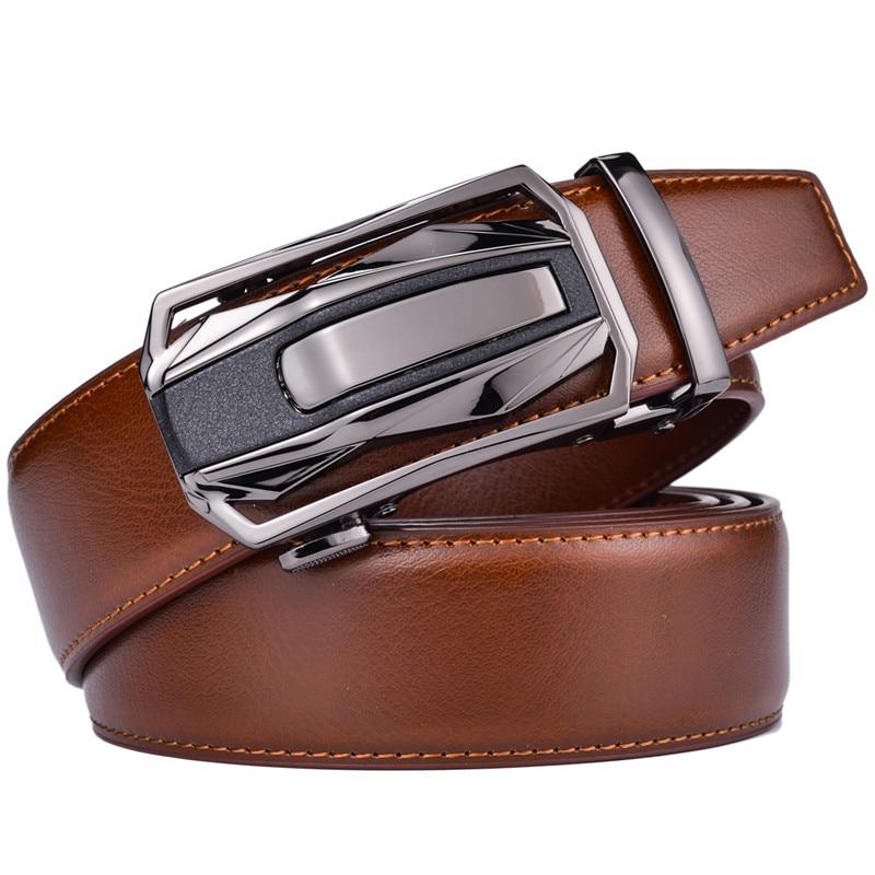 Men's Luxury Leather Dress Belt Light Brown Australia Dealbest