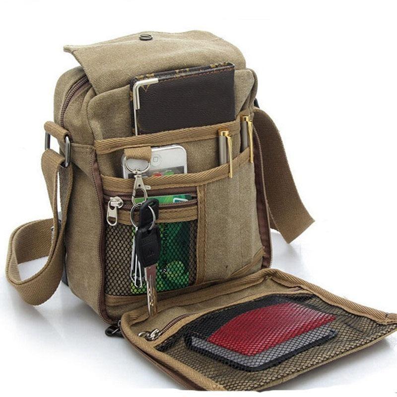 Men's Canvas Messenger/Travel Shoulder Bag Australia Dealbest