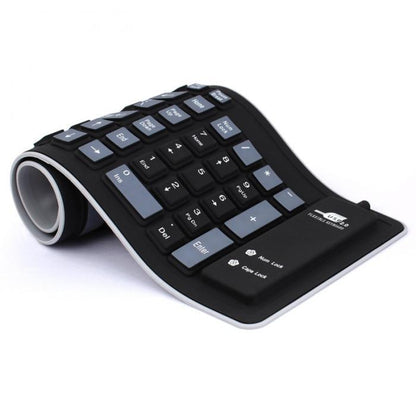 Waterproof Roll Up Wired Keyboard Australia Dealbest