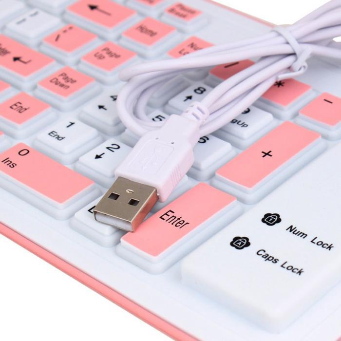 Waterproof Roll Up Wired Keyboard Australia Dealbest