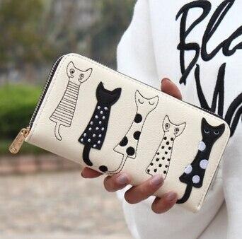 Kitten Leather Zipper Wallet Australia Dealbest