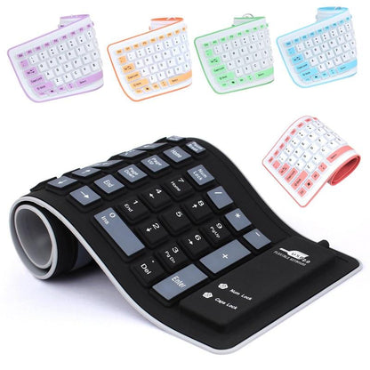 Waterproof Roll Up Wired Keyboard Australia Dealbest