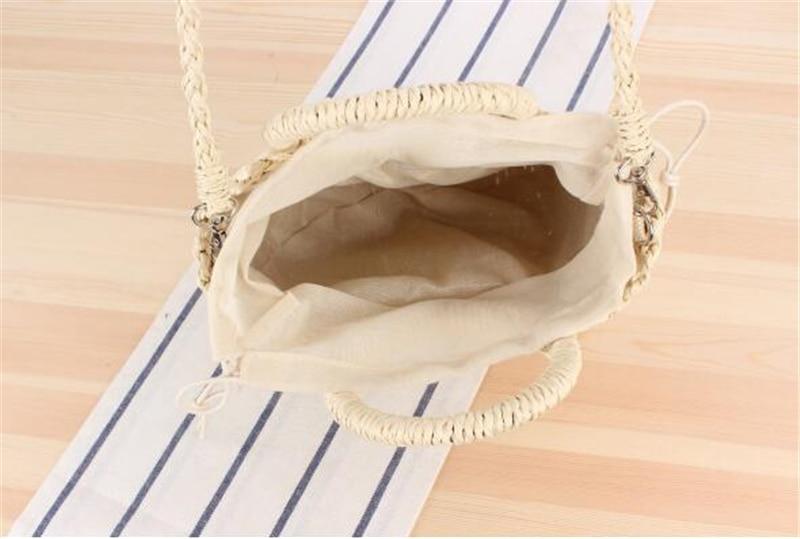 Handmade Bohemian Half-Moon Straw Shoulder Bag Australia Dealbest