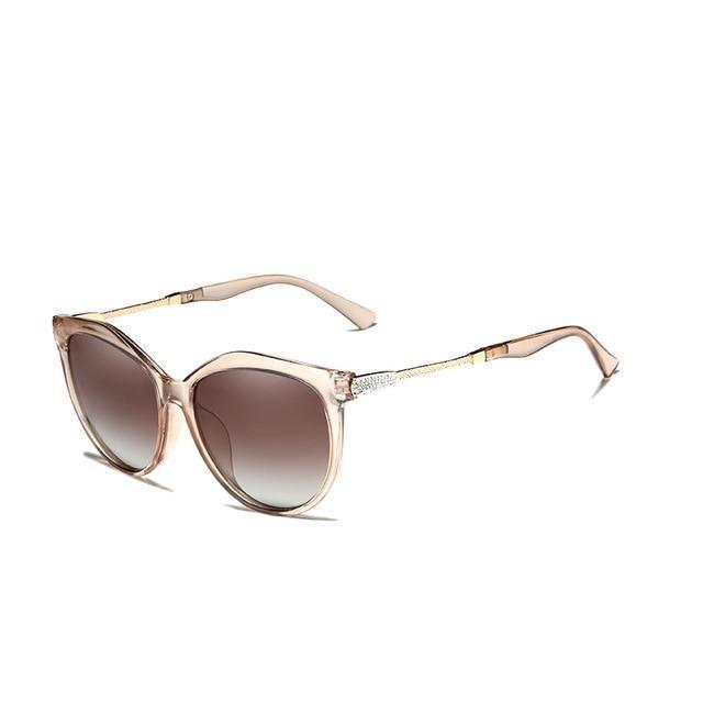 Rhinestone Cat Eye Gradient Lens Polarized Women's Sunglasses Australia Dealbest