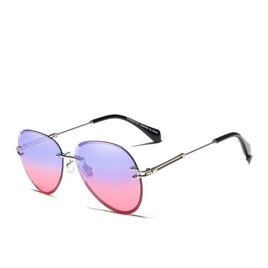 Vintage Rimless Gradient Lens Women's Polarized Sunglasses Australia Dealbest