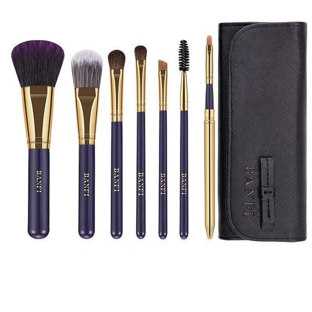 7 Pieces Travel Makeup Brush Set Australia Dealbest