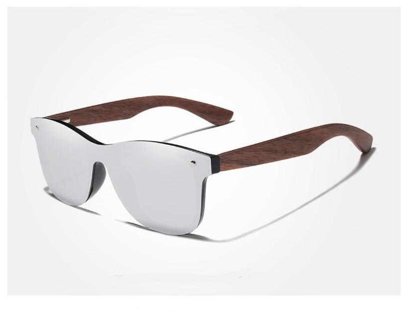 Handmade Wooden Walnut Polarized Mirror Women's Sunglasses Australia Dealbest