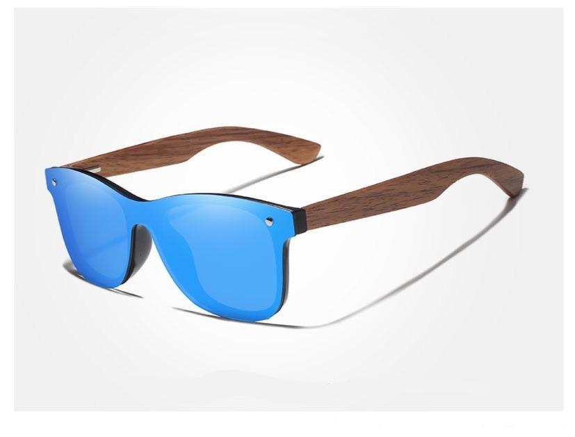 Handmade Wooden Walnut Polarized Mirror Women's Sunglasses Australia Dealbest