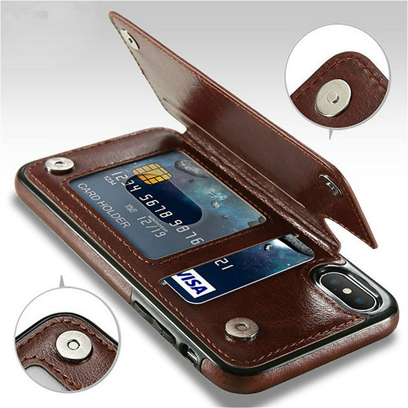 iphone Retro Flip Leather Case Various Models Australia Dealbest