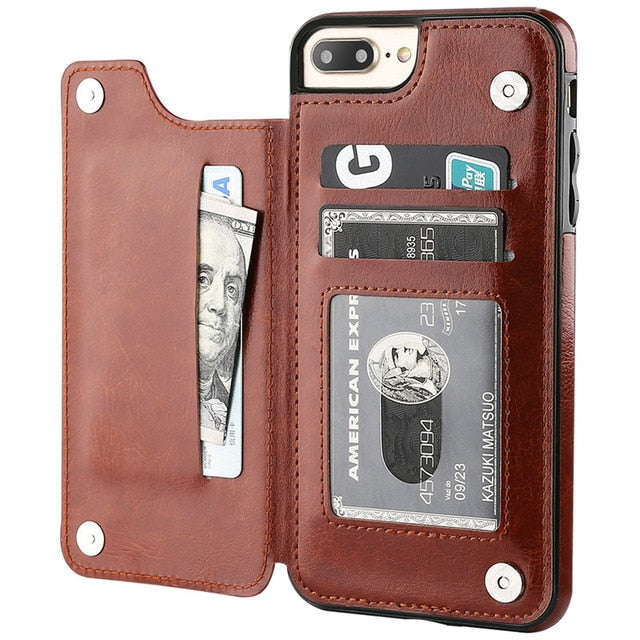 iphone Retro Flip Leather Case Various Models Australia Dealbest