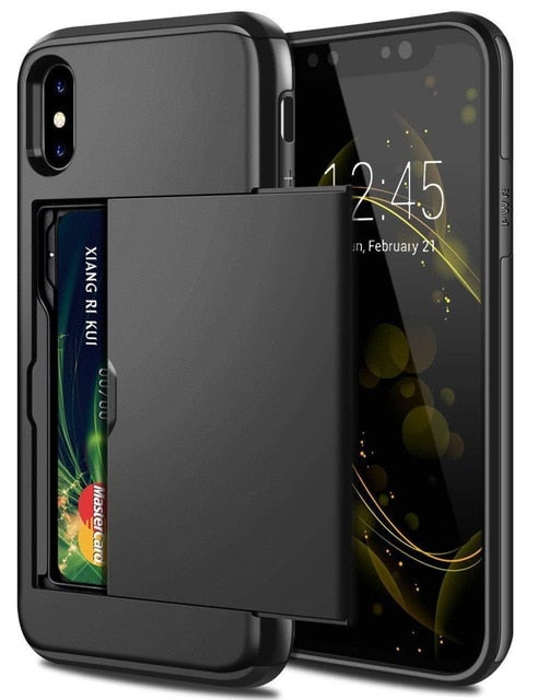 Various Models iphone Sliding Card Storage Case Australia Dealbest