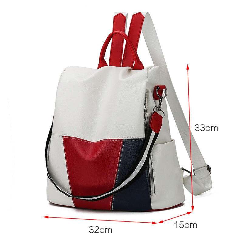 Anti-Theft Casual Leather Backpack Australia Dealbest