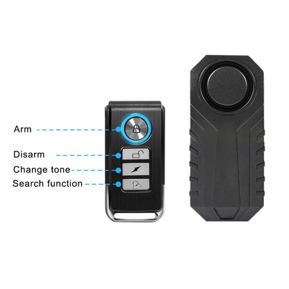 Waterproof Remote Control Anti-Theft Anti-Lost Bike Motorcycle Vibration Security Alarm System Australia Dealbest