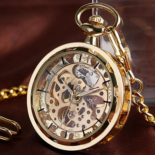 Vintage Golden Mechanical Pocket Watch Australia Dealbest