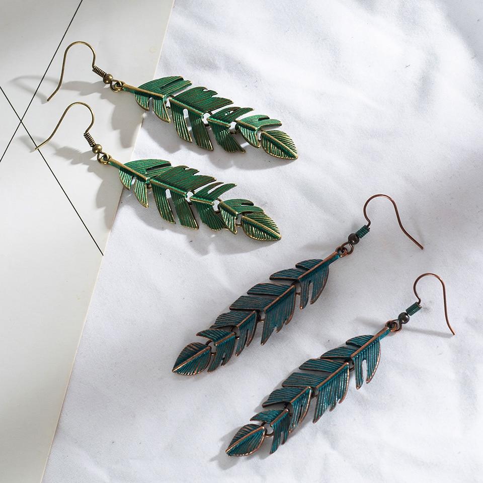 Long Leaf Dangle Drop Earrings Australia Dealbest