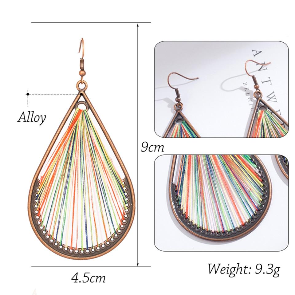 Bohemian String Drop Earrings Australia Dealbest