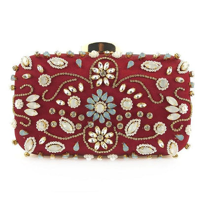 Rhinestone Pearls Beaded Clutch Australia Dealbest